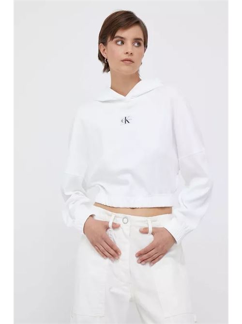 badge rib hoodie CALVIN KLEIN JEANS | J20J221441YAF